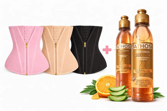 Cinturilla Reloj de Arena Moldeadora de 9 Varillas + Aceite Reductor de Obsequio